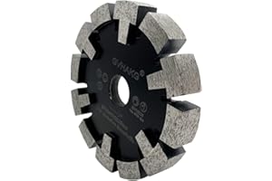 GVHAKG Tuck Point diamentowy frez 120 mm, bardzo odporny na zużycie, długa żywotność do jastrychu, asfaltu, wysokiej jakości tarcza tnąca z segmentem ochronnym T (120 x 17 x 12 x 22,23 mm)