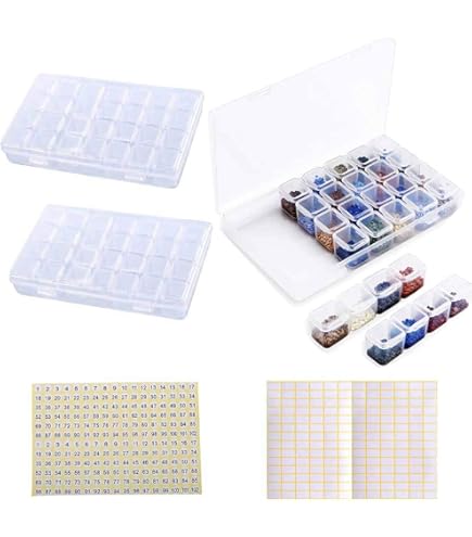 BELLE VOUS 285 Pièces Boîte De Rangement 5D Diamond Painting - Organisateur Avec Accessoires