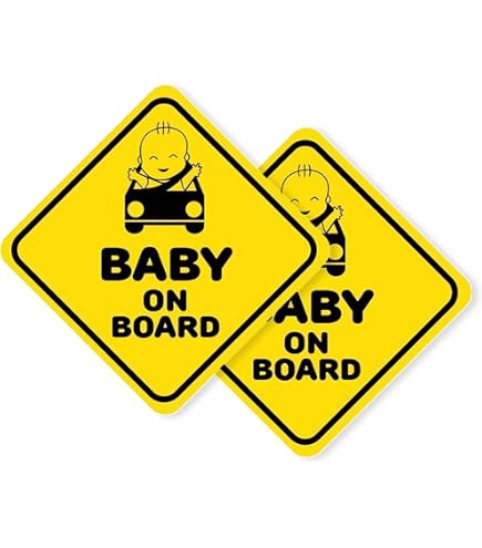 Adhesivo 'Bebé A Bordo' Para Coche - Diseño Divertido, Vinilo De Calidad, Apto Para Exterior