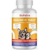 Biofeline Immune C Tablet ve Kedi ve K&ouml;pekler İ&ccedil;in Bağışıklık Sistemi Desteği ve 75 Tablet
