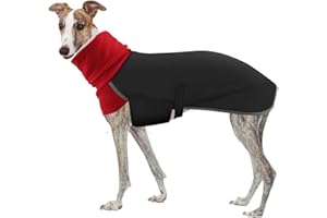 GZGZADMC Greyhound Winter Coat, Dog Winter Coat for Whippet, Greyhound Jacket Waterproof, Waterproof Dog Coats, Whippet Raincoat, Outdoor Dog Apparel, Greyhound Coats for Whippet Lurcher Salukis (M, Black)