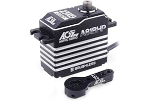 AGFRC Sterzo ad alta velocità RC-Servo-Motor - 0.052Sec 23KG Full Metal Gear Programmabile Servo Digitale Brushless per Modelli 1/8 1/10 RC, 180 gradi (A81BHP)