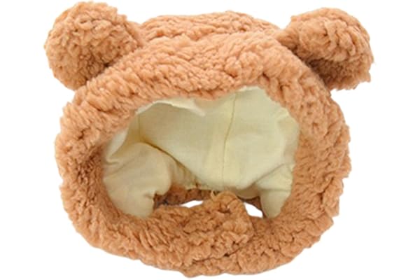 SECRET DESIRE Cat Hood Warm Hat Dress Up Warm Winter Pet Hat for Small Dogs Cat Training