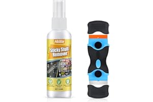 Allisway Ettikettenlöserspray, Etiketten Entferner, Sekundenkleber Entferner, mit Doppelseitigem Schaber, Klebereste Entferner Auto/Fensterrahmen/Etikettenentferner und Kleberlöser - 100ml