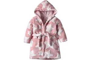 Vectry Abrigo Bebé, Niña Ropa Infantil Otoño Invierno Franela con Capucha Albornoces Toalla Bata Noche Ropa De Dormir Chaleco Cárdigan Suéter De Punto Chaqueta Niña Regalo