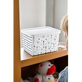 Smartware Stafi Pattern Multi-Purpose Lid Box 18 LT MARINE