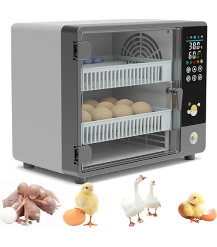 Incubatrice Per Uova Rettili 23 Litri - Controllo Temperatura 50-104°F, Display LED, Auto Riscaldamento, Per Tartarughe E Serpenti