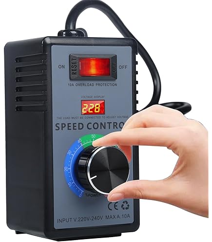 Regolatore Di Velocit&agrave; Industriale 400W UZMAN - Controllo Giri Per Ventilatori E Motori Elettrici, Dimmer 230V