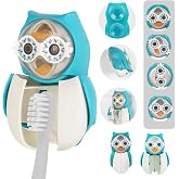 Hygienic Blue Toothbrush Storage Container with Flipper Hourglass