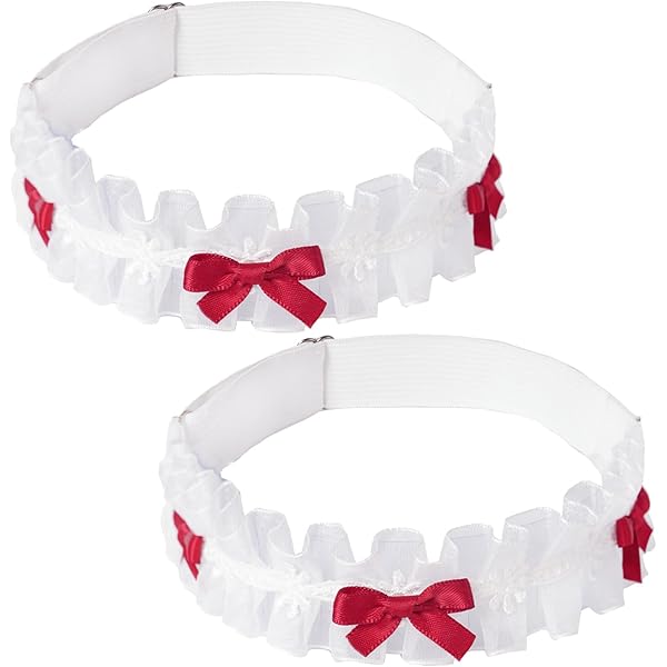 Jarretières De Mariage Pour Mariée En Dentelle - Porte