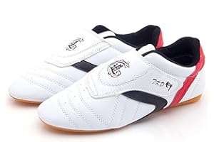 Fayengan Scarpe per Taekwondo, Boxe, Karate, Kung Fu e Taichi - Calzature da Allenamento (Bianco, 42 EU)