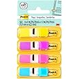 Post-it Flags 1/2" Dispenser 1/2 x 1.7 in (11.9x43.2mm), 4 colors/pack | 6 packs/Box | Bright Assorted colors | Mark, Highlight | No Damage | Page Markers | Book Tabs | Sticky Index | 35 flags/color