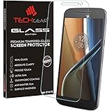 TECHGEAR Screen Protector for Moto G4 (XT1625) - GLASS Edition Genuine Tempered Glass Screen Protector Guard Cover Compatible