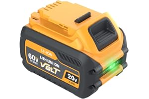 BATTOOL 20V/60V 9.0Ah FlexVolt XR Battery for Dewalt DCB609 DCB606 DCB612 DCB184 DCB546 DCB200 DCB201 DCB182, 9000mAh Large Capacity Lithium-ion Battery Compatible with 18V Dewalt Cordless Power Tools