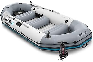 Intex Professional Series Mariner 4 Dinghy with Oars and Pump - 4 Person #68376