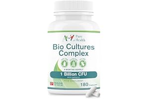 A TO Z PURE HEALTH Premium Bio Cultures Complex 180 Capsules (6 Month’s Supply) | High Strength Probiotic | Vegan Multi Strain Probiotic | Lactobacillus Acidophilus & Bifidobacterium | Supports Digestive Health