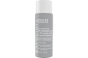 Paula's Choice SKIN PERFECTING 6% Ácido Mandélico + 2% Ácido Láctico AHA - Reduce Pieles Apagadas y las Arrugas - Recupera una Renovación Celular Optima - Para Todo Tipo de Pieles - 30 ml