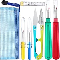 Kit 6 Accessoires Couture - Découd-Vite, Ciseaux & Mètre Ruban - Pour Retirer Les Coutures Rapidement