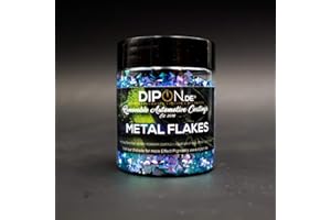 DIPON.DE HIGH PERFORMANCE LIQUIDS & PIGMENTS Pigment à effet 3D néon bleu triangle paillettes en polyester effect pigment de couleur pour résine époxy, peinture de voiture, aquarelle, savon, art géode