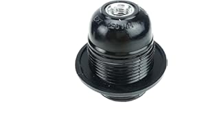 HONFITAT Bluelover Edison vis ES E27 ampoule Douille titulaire pendentif noir Style