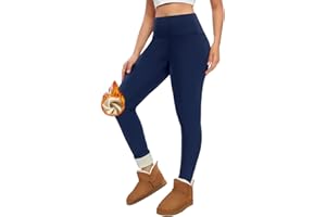 Svanco Leggins Felpati Donna Invernali Pantaloni Termici Vita Alta Elastici Leggings in Pile Pesante Foderati Calzamaglia Calde per Inverno