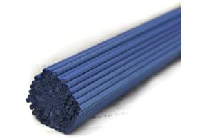 OUGUAL 100 Piezas Varillas difusoras de Fibra, Varillas difusoras de Aceite Esencial de habitación para Fragancia de Aroma (20cm*3mm, Azul)