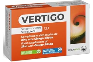 AGIPS FARMACEUTICI Vertigo Acouphènes Bourdonnement Oreille Vertiges Complément Alimentaire avec Zinc Ginkgo Biloba 30 comprimés Agips