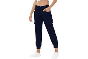 JINSHI Pantaloni Donna Cargo Pantalone Lungo Sportivo Leggero Lavoro Jogging Pant con Tasche