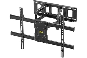 Alphamount Support Mural TV Inclinable Orientable pour écrans 37-84 Pouces LED LCD Plasma et Courbé Support TV, Fixation Support TV Mural Capacité 60kg, Max. VESA 600×400mm