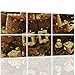 Produktbild Feeby. Leinwandbild - 6 Teile - Bilder, Wand Bild, Wandbilder, Kunstdruck XXL, 6-Teilig, 150x100 cm, LEGO, MODERN, BRAUN