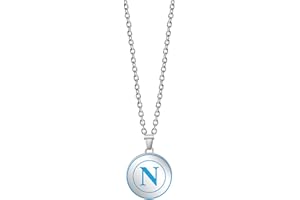 Clondo Collana Uomo Donna SSC Napoli in Acciaio Inossidabile – Prodotto Ufficiale Calcio – Gioiello con Logo SSCN – Idea Regalo Elegante per Tifosi Azzurri – Ragazzo e Ragazza