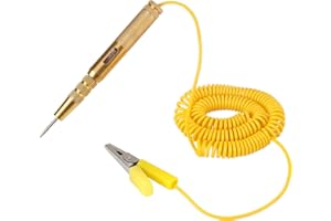 Xastro Stylo testeur de circuit de Automobile DC 6V 12V 24V avec Ampoule LED rouge vert lampe temoin Convient pour les voitures, les camions, les motos, les bateaux et plus encore