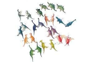 Daimay 12 Paar Dinosaurier Ohrringe Schmuck Stilvolle Harz Mini Dinosaurier Tropfen Ohrringe Bunte Charme Haken Baumeln Ohrring Dino Gummi Dinosaurier Ohrringe für Mädchen und Frauen