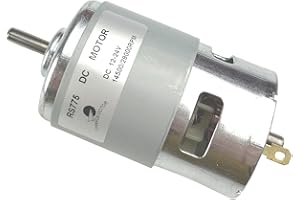 CHANCS Electric Power Tool Mini-Elektromotor 775 12V/24V 14500RPM 29000RPM DC Mini-Getriebemotor 5mm Welle DC-Motor für Kreissäge