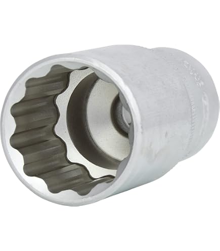 KS Tools 918.1252 Sechskant-Stecknuss 22mm Lang – Chrom Vanadium, Verchromt, Für Handbetrieb