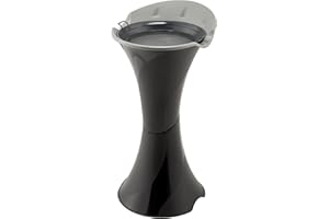 Bama Posacenere A Colonna da Terra Smoking Nero con Setaccio E Sabbia