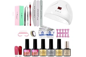 Amaone 3Pcs Crystal Nail Extension Gel Nail Kit,1Pcs Builder Gel,1Pcs Nails Pen,1Set Fake Nail,Nail Art Tips Set Kit（Clear）