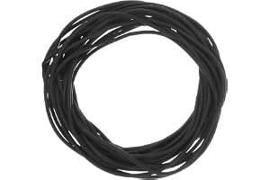 QUARKZMAN Silikon-Skumtätningslist, 1,5 mm i diameter, 4 meter lång, skumgummi-vädertätningslist, rund gummisnöre, massiv för