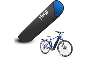 ytorgr Cubierta Protectora de Batería para Bicicleta Eléctrica Bike Funda Protectora Universal para Batería de Cuadro Integrada (28 – 34 cm, neopreno)