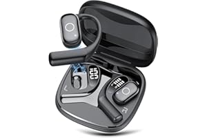 TAOPODO 2025 KI Übersetzer Kopfhörer, 3-in-1 Bluetooth 5.4 Echtzeit Sprachübersetzer Kopfhörer mit 163 Sprachen & 4 Modi, Mic Übersetzer Ohrhörer mit App, LED Display, 50H Laufzeit für Business/Reisen/Lernen