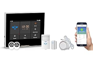 ITALIAN ALARM - Antifurto Senza Fili, Allarme Casa Senza Fili WiFi, Antifurto Casa Wireless con Sensori Allarme Porte e Finestre. Supporta SIM GSM 4G e APP Smart. Mod. MICRO TOUCH, Assistenza ITALIA