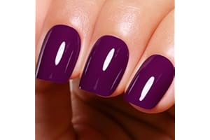 Ozzeal Smalto Semipermanente Unghie Viola, 15ML Vino Viola Smalti Semipermanenti Per Unghie Autumn Winter Smalto Gel Unghie UV Soak Off Led UV Gel Nail Polish Per Donne
