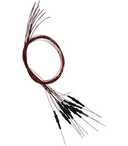 LEDs Rojos 12V 20 LEDs Rojo SMD 0603 Precableados - 12V-18V, Con Resistencia, Para Proyectos Electrónicos Evemodel LEDs