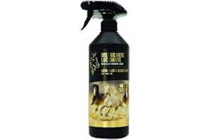 101 LOVE FOR PET Ligne 101, Spray Démêlant Naturel pour Chevaux, 750 ML, Démêlant pour Chevaux Brillant et Nettoyant Végétal, pour Robe, Crinière et Queue, Nettoie, Nourrit et Parfume, Ne Graisse Pas, Cruelty Free