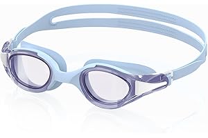 Ambienden Lunettes de Natation, Claire Vision Lunettes de Natation Anti-buée, Protection UV, Joints en Silicone, Ajustements Rapides, Unisexes Pour Adultes