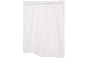 UNIQUE Solid White Plastic Rectangular Table Skirt (73cm x 4 meters) 1 Count - Easy Assembly and Reusable, Elegant & Versatile Party Decor
