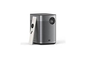 XGIMI Halo+ GTV Proiettore Portatile 1080P, Google TV con licenza Netflix, 700 Lumen ISO, 2 x 5W Altoparlanti Harman Kardon, ISA, Wi-Fi, Schermo di 200”, Batteria Integrata con 2,5 Ore di Autonomia