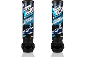 CREASE PROTECT Spray Désodorisant Chaussures Odour Buster | Parfum Frais Longue Durée pour Baskets, Chaussures de Ville et de Sport | Formule Sans Résidu | Double Pulvérisation | Spray 100 ml (Lot De 2)