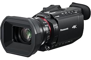 Panasonic HC-X1600E Videocamera Professionale 4K 60p con Obiettivo Grandangolare 25mm, Zoom Ottico 24x, OIS Ibrido 5 Assi, Wi-Fi, USB PD, Nero