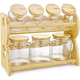 Bambum Bench Standlı 8 Par&ccedil;a Cam Baharat Takımı